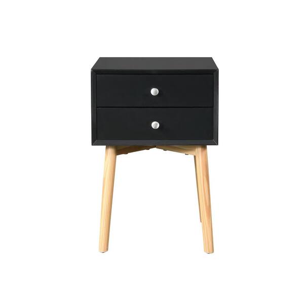 black square nightstand