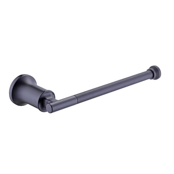 Glacier Bay Oswell 4-Piece Bath Hardware Set with 24 in. Towel Bar,TP  Holder, Towel Ring and Robe Hook in Matte Black (Preview Recommended)  Auction