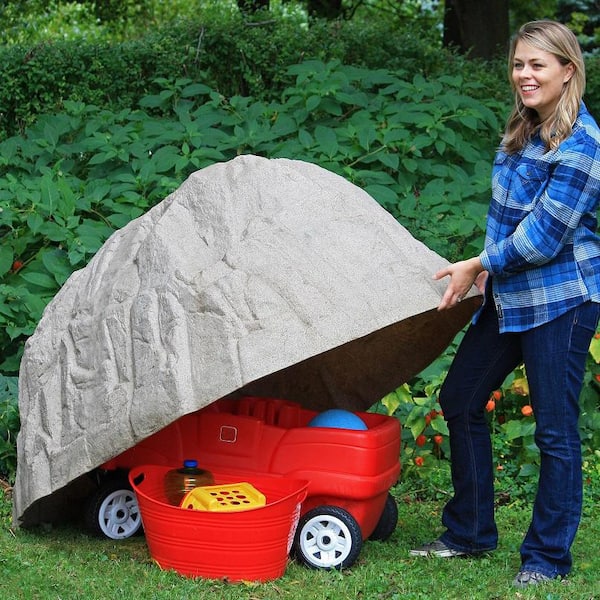 36 in. H x 58 in. W x 44 in. L Extra Large Landscape Boulder, Sandstone Resin