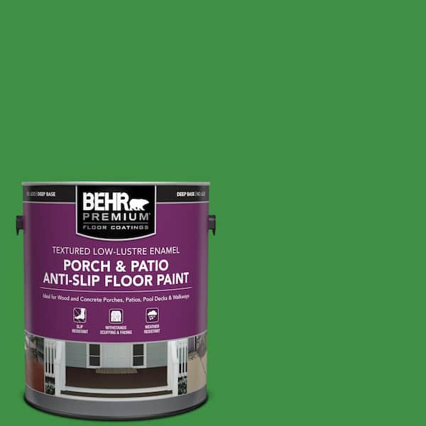 BEHR PREMIUM 1 gal. #440B-7 Par Four Green Textured Low-Lustre Enamel Interior/Exterior Porch and Patio Anti-Slip Floor Paint