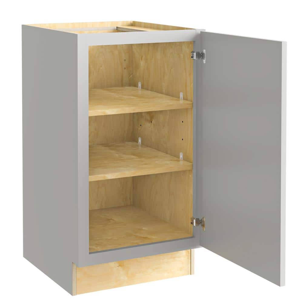 Grayson 18 in. W x 21 in. D x 34.5 in. H Assembled Plywood Full Height Door Base Bath Cabinet in Pearl Gray RH price history on PriceWatchPro