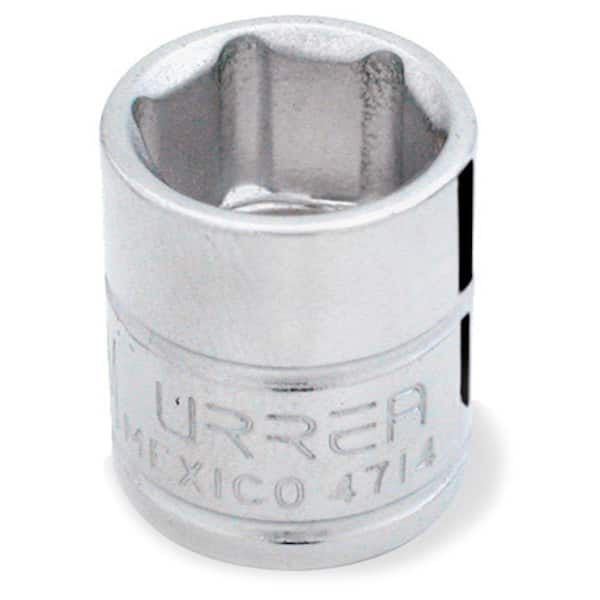 URREA 1/4 INCH DRIVE 6-POINT 1/2 INCH CHROME SOCKET