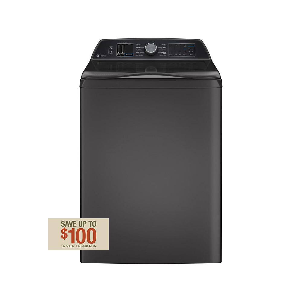 ge top load washer diamond gray