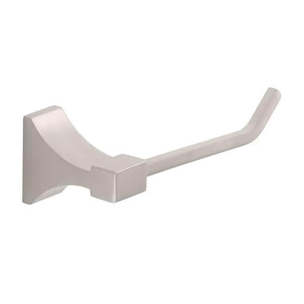 Glacier Bay Leary Single-Post Toilet Paper Holder in Brushed Nickel