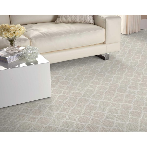 Verandah Dove Green 13.2 ft. 36 oz. Polyester Pattern Carpet - Installation Required