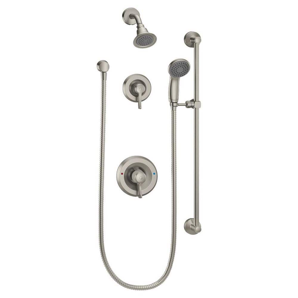 Classic Brushed Nickel Adjustable Multi-Head Shower System