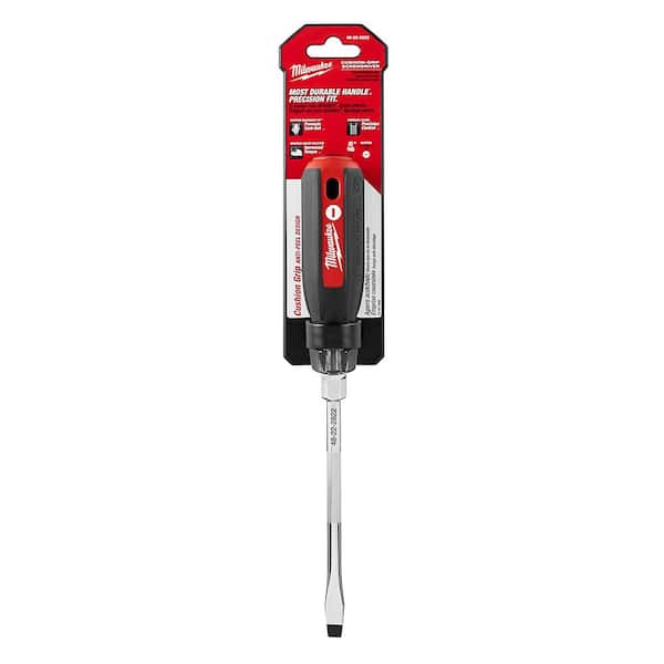 Milwaukee 5/16 in. x 6 in. Slotted Screwdriver with Cushion Grip