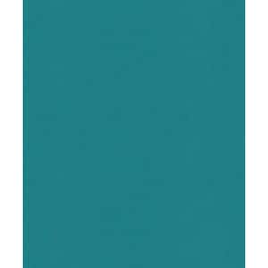 Plain Subtle Linen Effect Turquoise Matte Finish Vinyl on Non-Woven Non-Pasted Wallpaper Roll