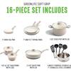 Aoibox 16Piece Ceramic Kitchen Cookware Pots and Frying Sauce Saute Pans  Set, Taupe SNPH002IN435 - The Home Depot