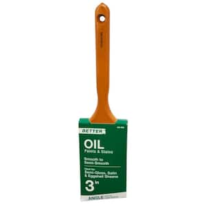 Better 3 in. Angled Oil Polyester/Natural Bristle Blend Paint Brush