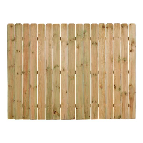 Outdoor Essentials 6 ft. H x 8 ft. W Pressure Treated Pine Dog Ear Fence Panel 158083 The Home Depot