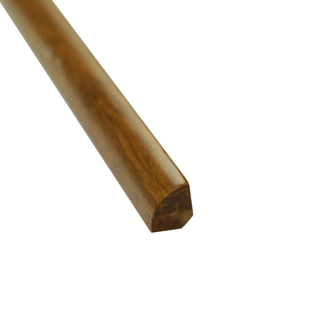 Carbonized Bamboo Quarter Round Trim for Kitchen, 72 Inches