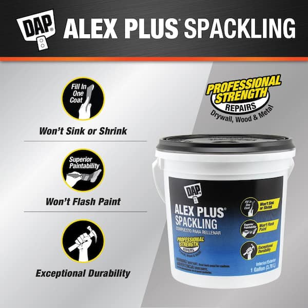 Alex Plus 128 oz. High Performance Spackling Paste (2-pack)