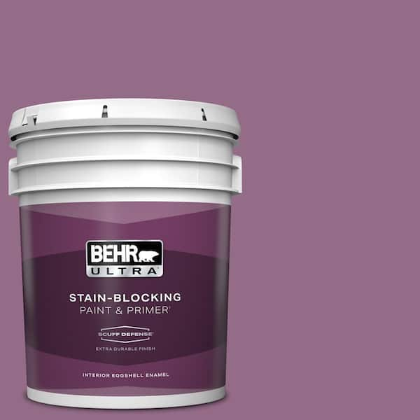 BEHR ULTRA 5 gal. #M110-6 Sophisticated Lilac Extra Durable Eggshell Enamel Interior Paint & Primer