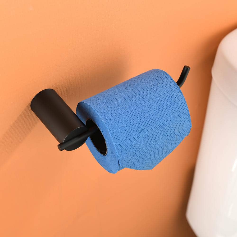 Matte Black Stainless Steel 4-Piece Bathroom Hardware Set