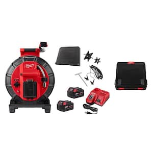 M18 18-Volt Lithium-Ion Cordless 120 ft. Pipeline Inspection System Image Reel Kit w/Inspection System Monitor (2-Tool)