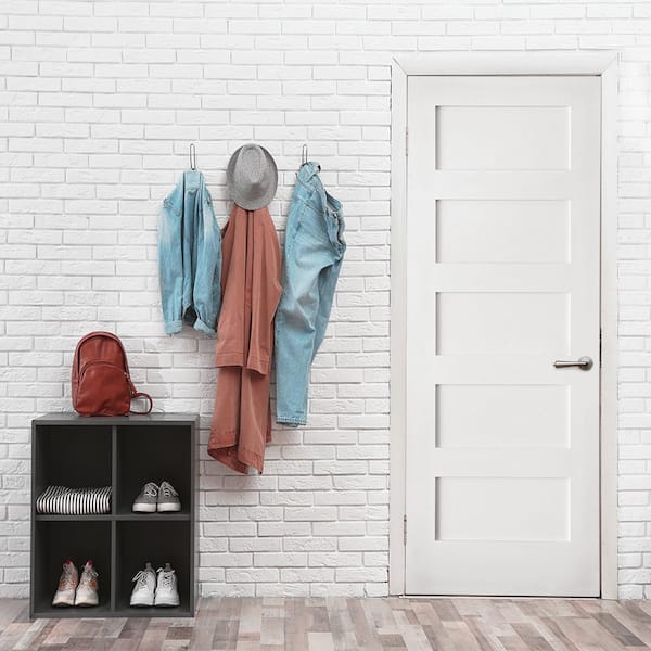 30 in. x 80 in. Primed MDF 5-Panel Door (2-Pack)