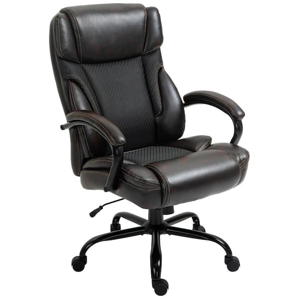 Executive Office Computer Work Chair Black Brown 