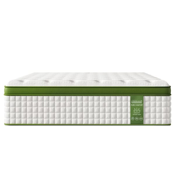 14 in. Queen Hybrid Mattress with Gel Memory Foam and Pocket Springs