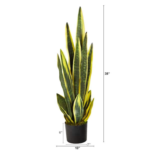 Artificial Sansevieria Faux Plant Mother's in Law Tongue Plant in