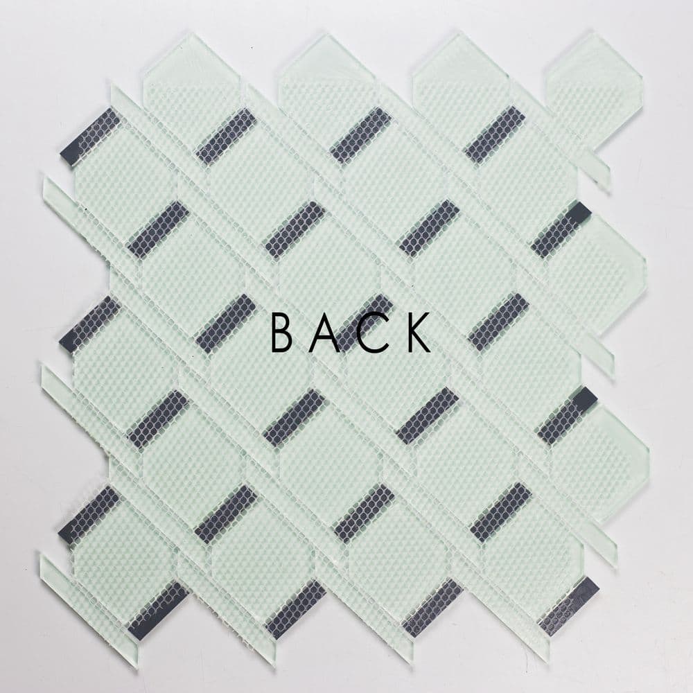 Rose and Yellow Gold Glass Mosaic Tile for Kitchen and Bathroom