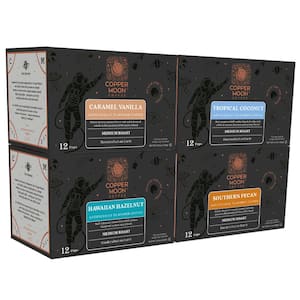Caramel Vanilla Coconut Hazelnut and Pecan Flavors Single Serve Coffee Pods Keurig K-Cup Brewers 48-Pack Variety Pack