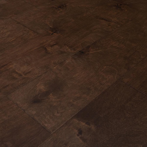 ASPEN FLOORING Lyon Birch 3/8 in. T x 6.5 in. W Tongue and Groove Light Distressed Engineered Hardwood Flooring (43.58 sq. ft./case)