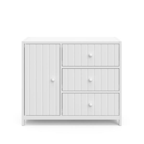 Graco Teddi White 3 drawer 39.29 in. Wide Combo Dresser 03713 511 The Home Depot