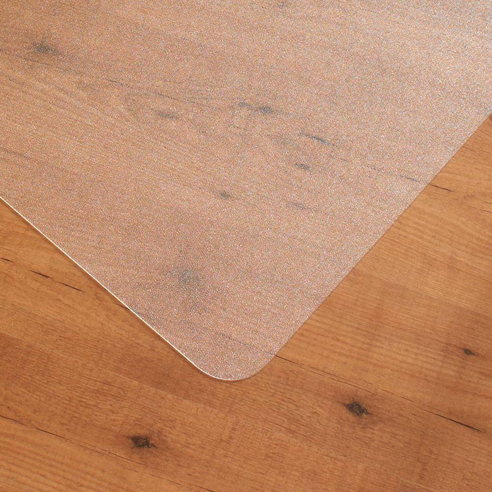 Clear Enhanced Polymer Rectangular Chair Mat for Hard Floors