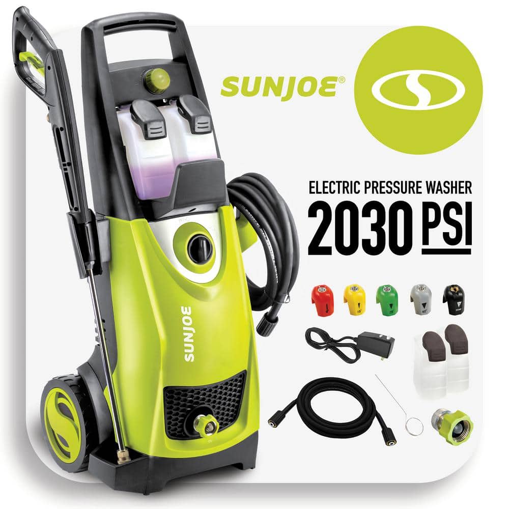 Sun Joe 2030 MAX PSI 1.76 GPM 14.5 Amp. Cold Water Corded Electric Pressure  Washer SPX3000 - The Home Depot