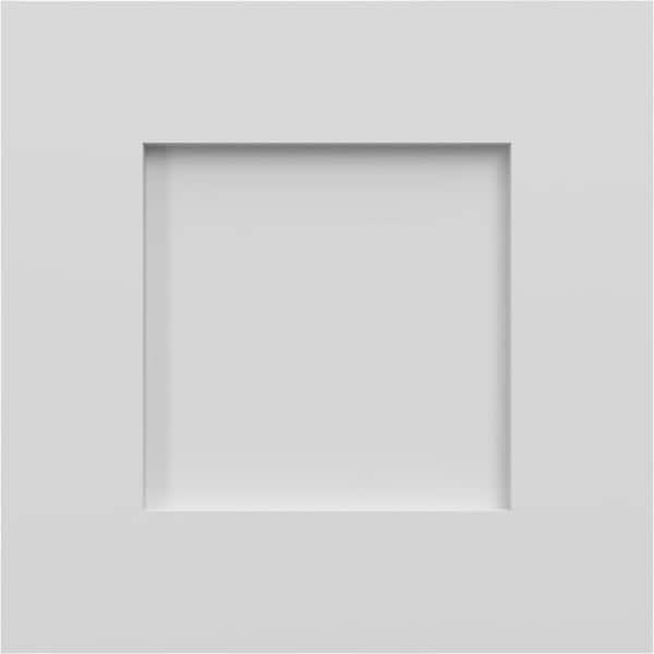 12 in. W x 12 in. H EnduraCore Composite Flat Panel Shutters Sample, White