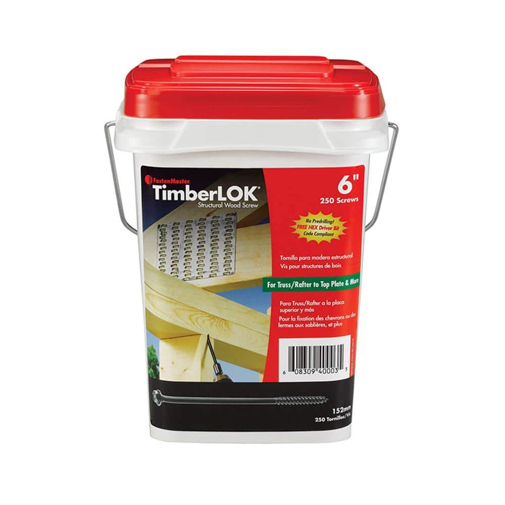 FastenMaster 3/16 in. 6 in. External Hex Drive, Flange Hex