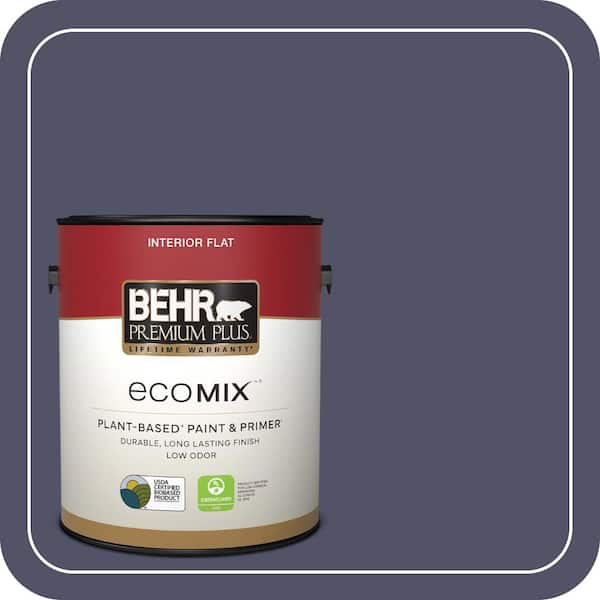 1 gal. #S560-7 Lap of Luxury Flat EcoMix Plant-Based Interior Paint & Primer