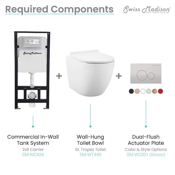 Concealed 2x6 In-Wall Toilet Tank Carrier System Concealed 2x6 In-Wall Toilet Tank Carrier System