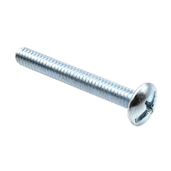 Prime-Line 1/4 in.-20 x 2 in. Zinc Plated Steel Phillips/Slotted Combination Drive Truss Head Machine Screws (100-Pack)
