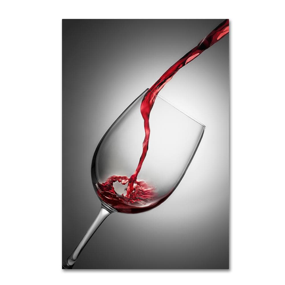 Modern Red Wine Pouring Canvas Print