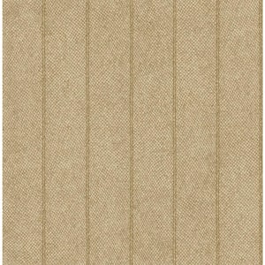 Jungle Stripe Gold Paper Non - Pasted Strippable Wallpaper Roll (Cover 56.05 sq. ft.)