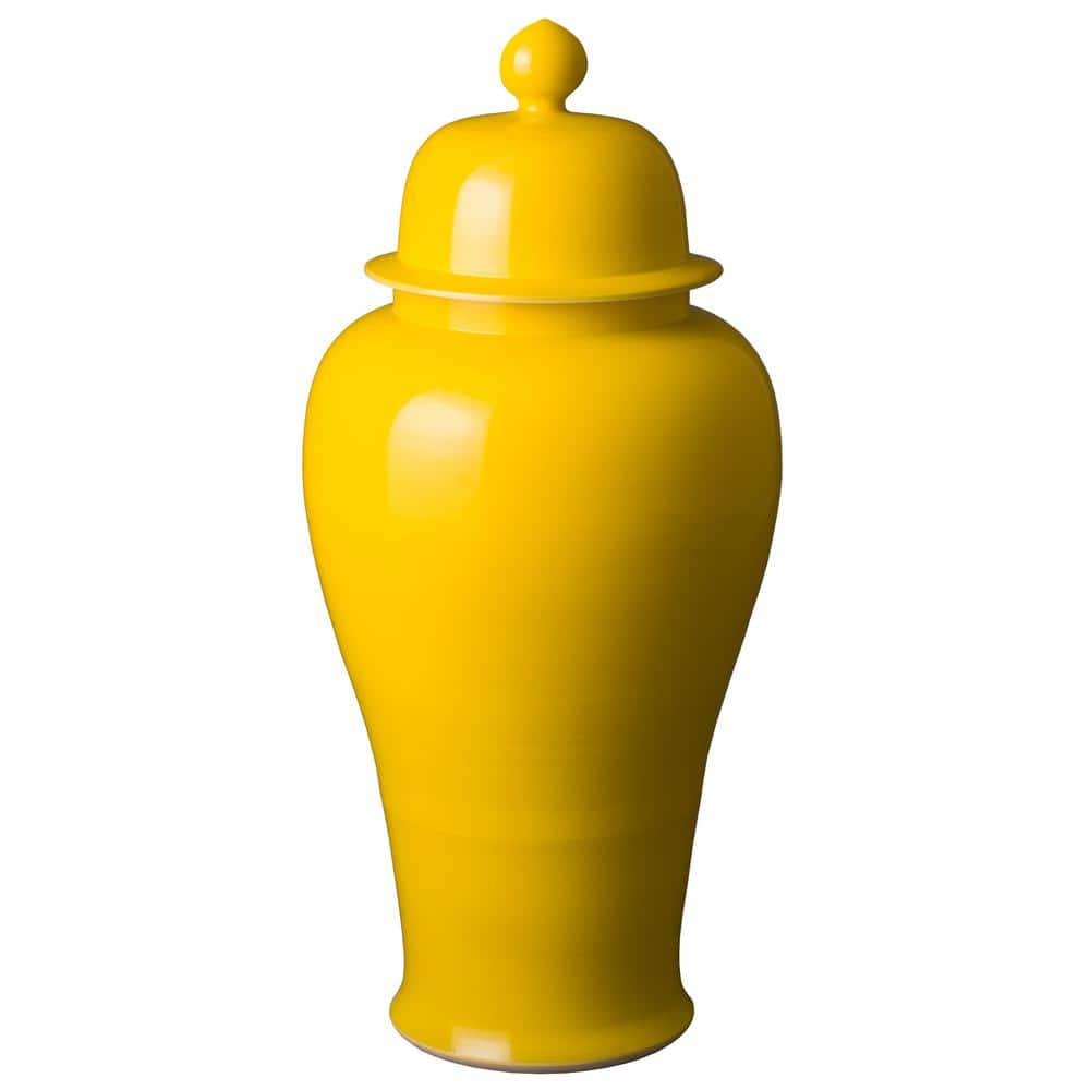 Emissary Large 37 in. H Royal Yellow Ceramic Temple Jar-4098RY - The ...