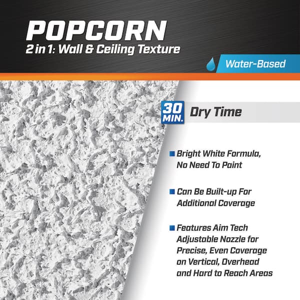 DAP Spray Texture 20 oz. Popcorn Water Based 2in.1 Wall and DAP Spray Texture 20 oz. Popcorn Water Based 2in.1 Wall and