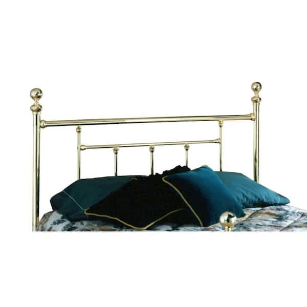 Hillsdale Furniture Chelsea Classic Brass Full-Size Headboard with Rails  1036HFR - The Home Depot