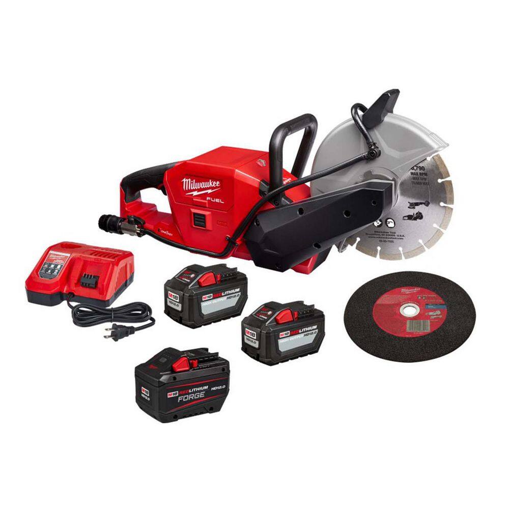 M18 FUEL ONE-KEY 18V Lithium-Ion Brushless Cordless 9 in. Cut Off Saw Kit W/(3) 12. 0Ah Batteries & Rapid Charger price history on PriceWatchPro