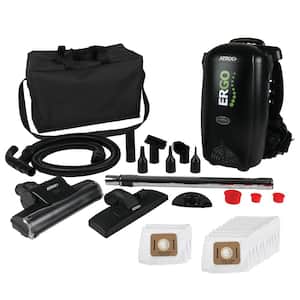 Commercial 8Qt Ergo Backpack Vacuum & Blower Multisurface Accessory Bundle