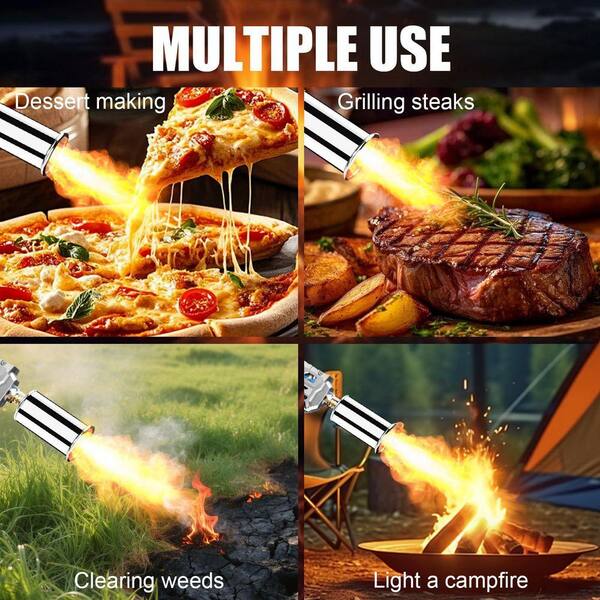 JFVKAF 24 Inch Metal Propane Torch Gun Adjustable Flame High Heat