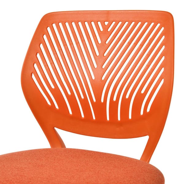 Homy Casa CARNAT Coral Orange Ergonomic Kids Desk Chair Adjustable