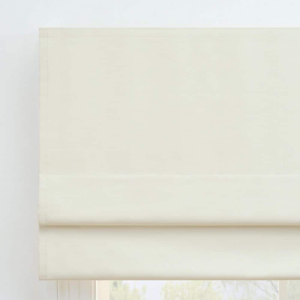 Ivory Blackout Cordless Roman Shade 36"W x 64"L