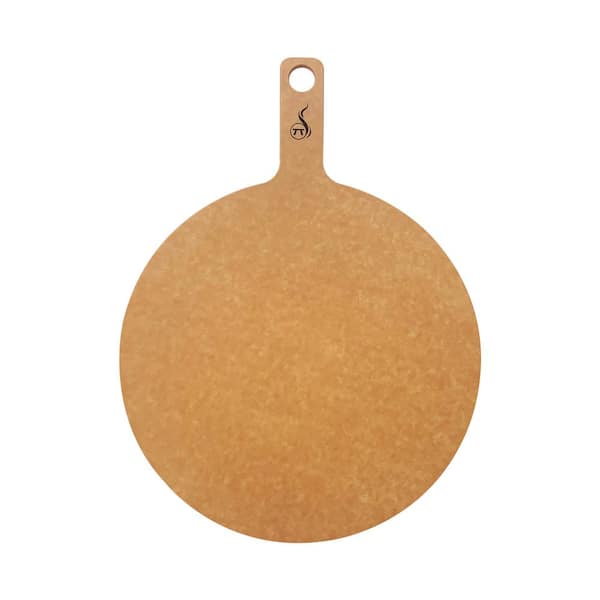 Outset Verde 16 in. Pizza Paddle, Brown Serving Board, Recycled Paper Composite