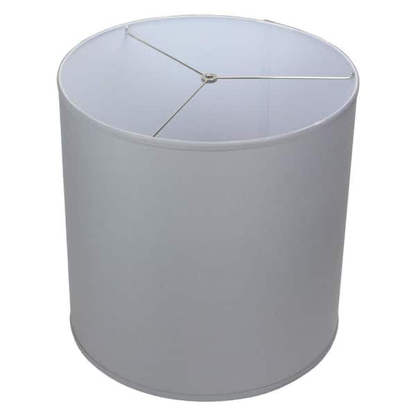 FenchelShades.com Fenchel Shades 18 in. Top Diameter x 18 in. Bottom Diameter x 18 in. Height Drum Lamp Shade - Linen Iron