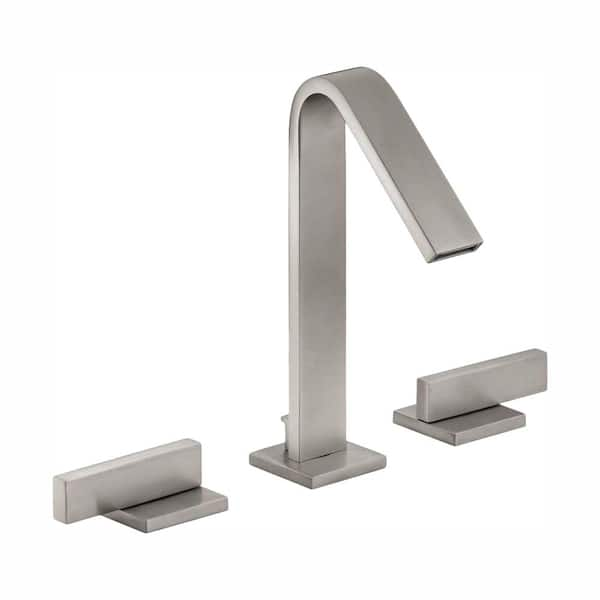 KOHLER Loure 8 in. Widespread 2-Handle Water-Saving Bathroom Faucet in Vibrant Brushed Nickel