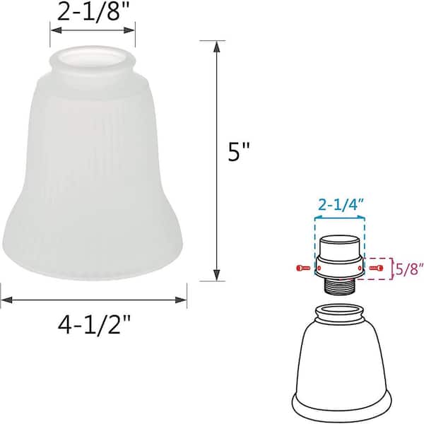 9 Clear Glass Deep Cone Shade, 2 1/4 inch lip fitter (08808C)