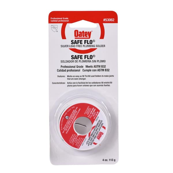 Oatey Safe Flo 0.25 lb. Lead-Free Silver Solder Wire